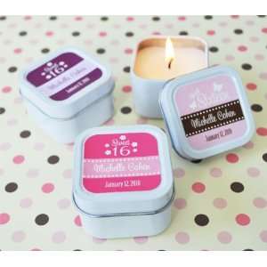  Sweet Sixteen (or 15) Square Candle Tins