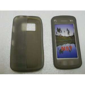 Gray Silicone Skin Cover Case for Nokia N97 Electronics