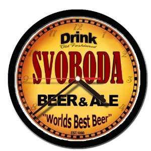  SVOBODA beer and ale cerveza wall clock 