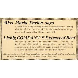   . Liebig Co. Extract of Beef Soup   Original Print Ad