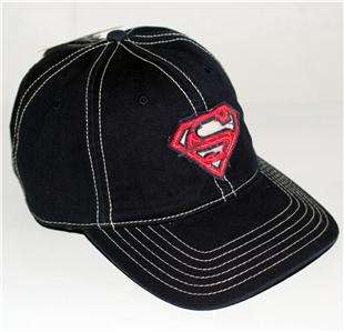 SUPERMAN Shield Logo DC Comics Navy BASEBALL CAP HAT  