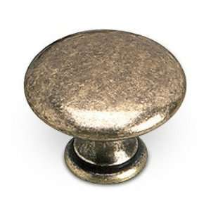   solid brass 1 3/16 diameter dome knob in burnish