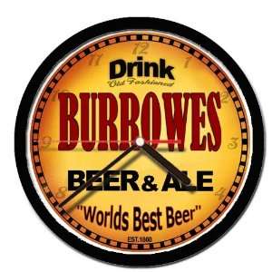  BURROWES beer and ale cerveza wall clock 