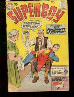 SUPERBOY #75 1959 DC COMICS SUPERMAN SPANKING ART  