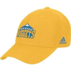   Hats  Adidas Denver Nuggets Yellow Basic Logo Cotton Adjustable Hat