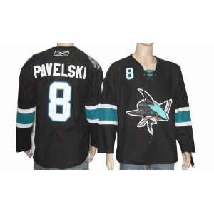   Jersey #8 Pavelski Black Hockey Jersey Size 48 54