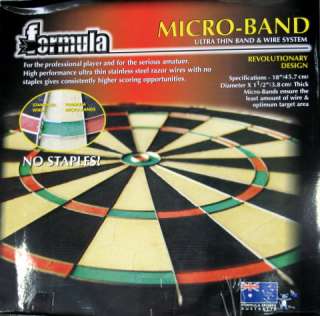 Micro Band Bristle Professional DartBoard 6 Free Darts  
