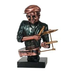   Player Head and Bust Sculpture Statue, 12 inches H