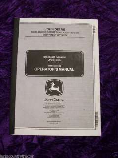 JohnDeere Broadcast Spreader LPBST 35JD Operator Manual  