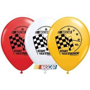    11 NASCAR Start Your Engines (25) Latex Balloons Toys & Games