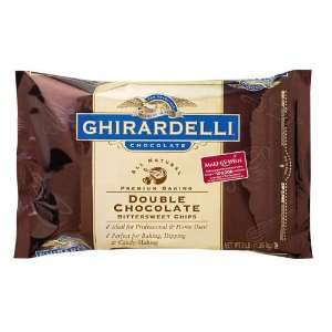 Ghirardelli Double Chocolate Baking Chips   3 lbs   CASE PACK OF 2 