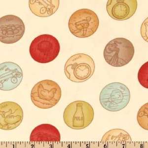   Moda Whimsy Vintage Milk Fabric By The Yard Arts, Crafts & Sewing