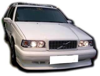   on a set of VOLVO 850 05 up black angel eye projection head lights