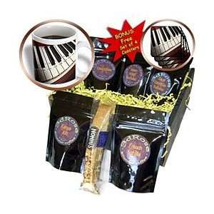 Yves Creations Musical Notes   Piano Keyboard   Coffee Gift Baskets 