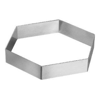 Parrish Magic Line 9 x 2 Inch Aluminum Hexagon Mold Pastry Ring