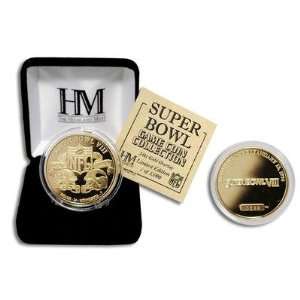 Super Bowl VIII 24kt Gold Flip Coin