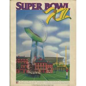  Super Bowl 12 Official Program   NFL Programs and 