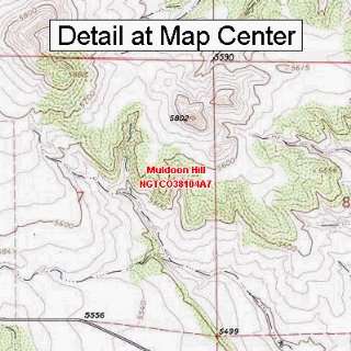 USGS Topographic Quadrangle Map   Muldoon Hill, Colorado 