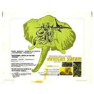  African Safari Original Movie Poster, 28 x 22 (1969 