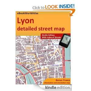 Map of Lyon (France) eBookWorldAtlas Team  Kindle Store