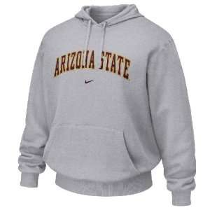  Arizona State Sundevils Grey Embroidered Hooded Sweatshirt 
