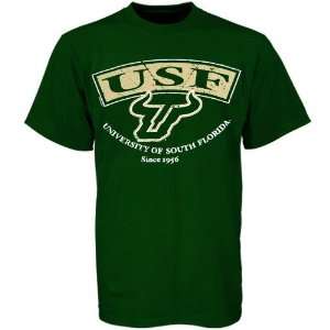  South Florida Bulls Green Youth Established T shirt 
