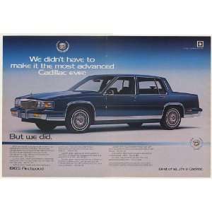  1985 Cadillac Fleetwood Most Advanced Ever Double Page 