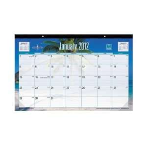   2012 Monthly Desk Pad Calendar, Endless Summer, 17 x 11 Office