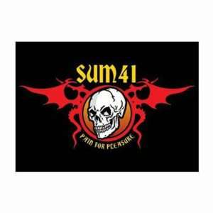  Sum 41   Pain Skull Postcard