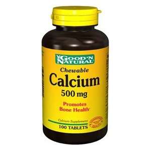  Calcium 500mg   100 chewable,(Goodn Natural) Health 