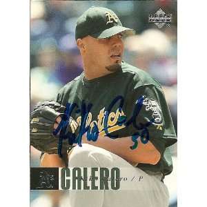  Florida Marlins Kiko Calero Signed 2006 Upper Deck Card 
