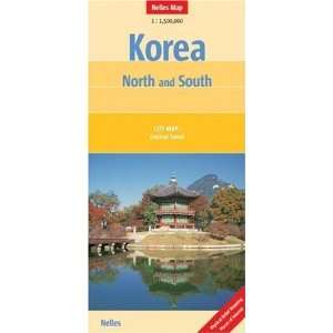    Korea, North and South Nelles map [Map] Nelles Verlag Books