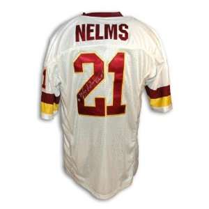 Mike Nelms Redskins Autographed/Hand Signed White Throwback Jersey