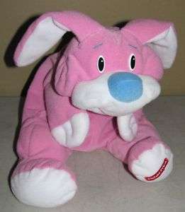 Fisher Price Rumple Bear Pink Baby Easter Bunny Plush  