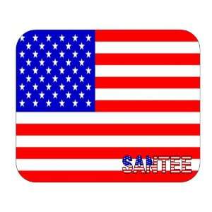  US Flag   Santee, California (CA) Mouse Pad Everything 