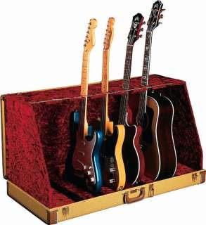 Fender Case Stand Tweed 7 Guitar Studio Stand 00717669522445  