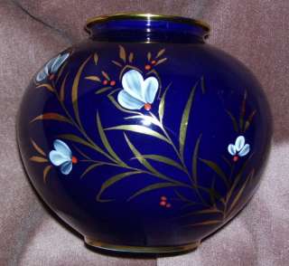 Echt Kobalt SELB Bavaria Golb meirstein Bulbous Vase  