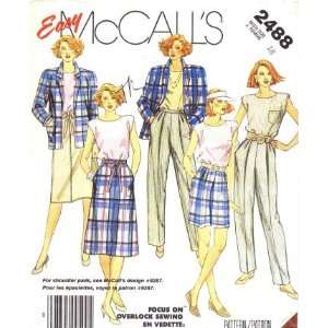  McCalls 2488 Vintage Sewing Pattern Full Figure Jacket 