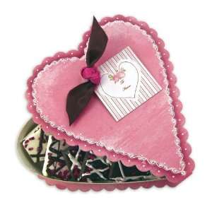 Traverse Bay Confections Valentine Heart Gift Box with 4oz White 