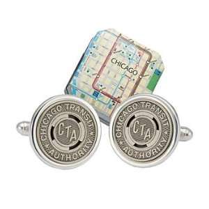  Sterling Subway Cuff Links   Chicago Jewelry