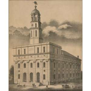 American History Poster   Joseph Smiths original temple Nauvoo Ills 