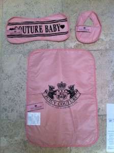 Authentic Juicy Couture Diaper Bag Stroller Bag, w/Accessories 
