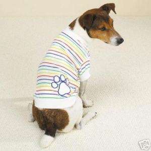 CASUAL CANINE ~ Candy Stripe Dog Tee Shirt XS M L XL  