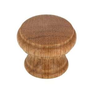  Richeleu Wood Knob 1 3/8 in Oak Natural Finish