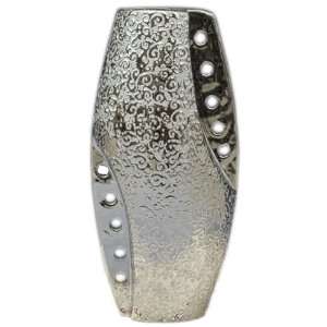 13 inch NIKOLAS Contemporary Twist Patterned Silver Plated 