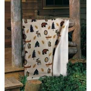  Camping Out Fleece Throw Blanket
