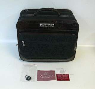   /BROWN FABRIC/LEATHER BUSINESS/COMPUTER CASE CARRYON LUGGAGE  