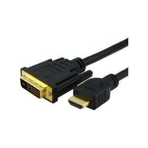  25 feet HDMI Male to DVI D Male Single Link (28awg)   Case 