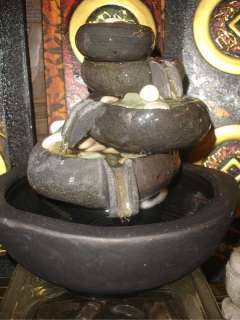   bowl Tabletop Fountain caste stone Garden Statue Bali Art  