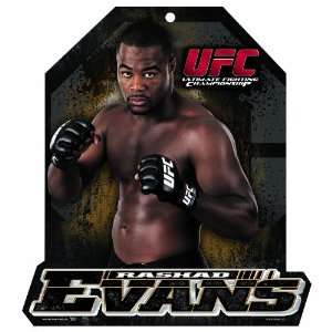  UFC Rashad Evans 11 by 13 Wood Mascot/Player Sign Sports 